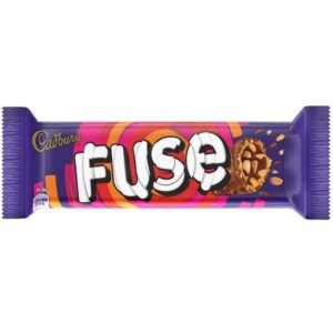 Cadbury Import Fuse Chocolate Nougat Peanuts Candy Bar 23g 24ct